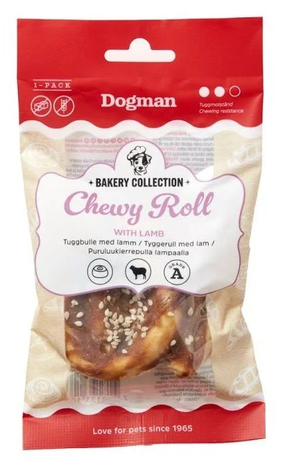 Dogman Bakery Collection Chewy Roll Lamb S 7,5cm v:2172855
