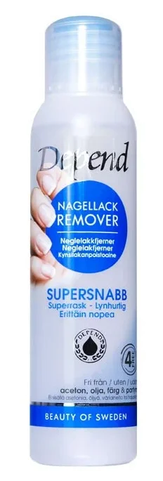 Depend Nail Polish Remover Super Quick 100 ml | neglelakkfjerner v:6568839 Depend Nail Polish Remover Super Quick 100 ml | neglelakkfjerner v:6568839