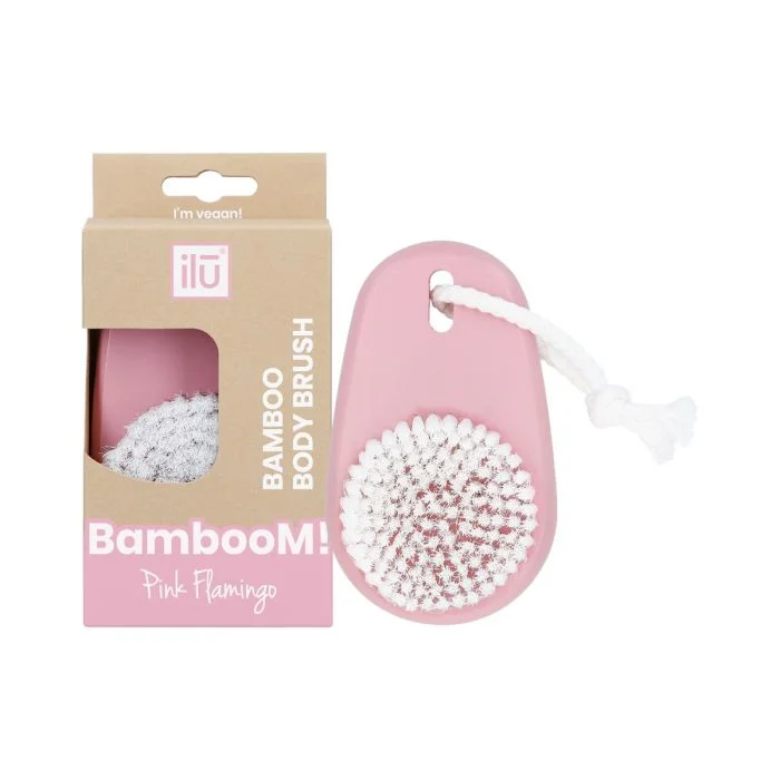 Ilu Bamboom Body Brush Pink Flamingo 1 stk v:6990428 Ilu Bamboom Body Brush Pink Flamingo 1 stk v:6990428