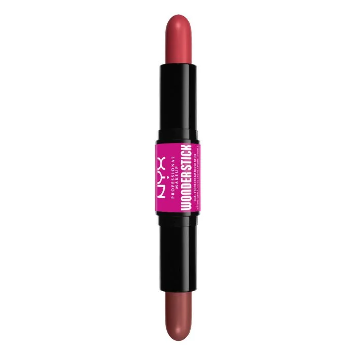 NYX Professional Makeup Wonder Stick Dual-Ended Cream Blush Stick Coral N Deep Peach 3 v:8504084 NYX Professional Makeup Wonder Stick Dual-Ended Cream Blush Stick Coral N Deep Peach 3 v:8504084