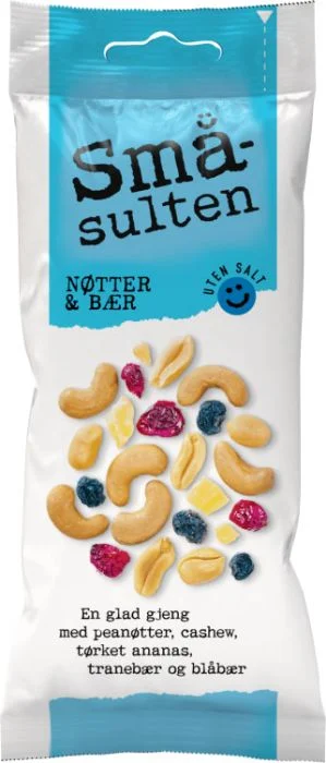 Småsulten Nøtter & Bær Mix 60g v:4178082