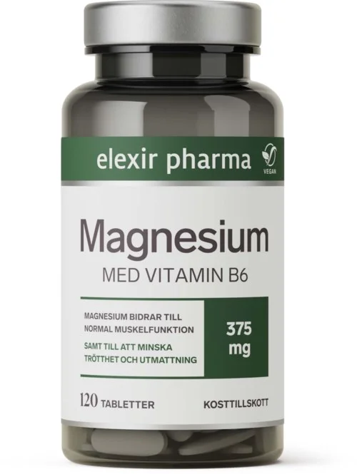 Elexir Pharma Magnesium 375mg 120 stk v:2125933 Elexir Pharma Magnesium 375mg 120 stk v:2125933