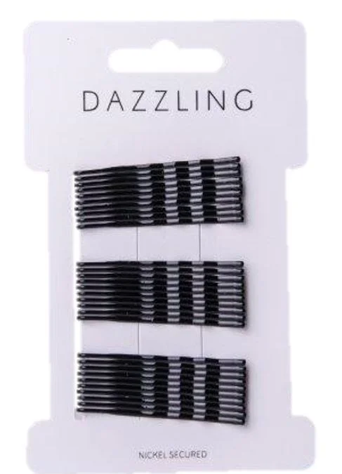 Dazzling Hår 30-pack Bobbypins svarta v:2322887