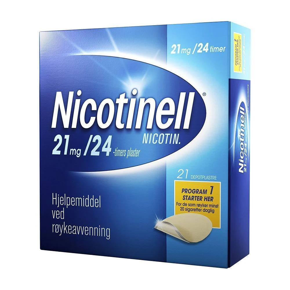 Nicotinell depot plaster 21mg/24t - 21 stk v:1796845