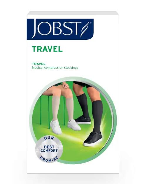 Jobst Travel K1 Kne støttestrømpe sort str 43 1 par v:6125536 Jobst Travel K1 Kne støttestrømpe sort str 43 1 par v:6125536