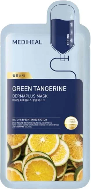 Mediheal Dermaplus Green Tangerine Mask 1 stk v:4500833 Mediheal Dermaplus Green Tangerine Mask 1 stk v:4500833