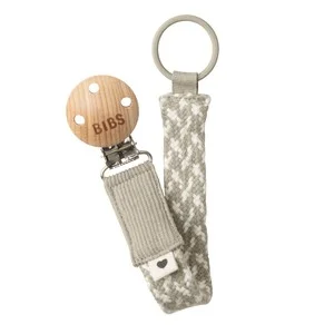 BIBS Pacifier Clip Braided Sand/Ivory v:9884755 BIBS Pacifier Clip Braided Sand/Ivory v:9884755