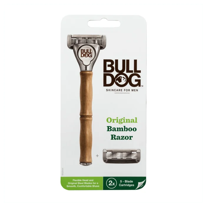 Bulldog Original Bamboo barberskraper + 2 blader v:6208328 Bulldog Original Bamboo barberskraper + 2 blader v:6208328