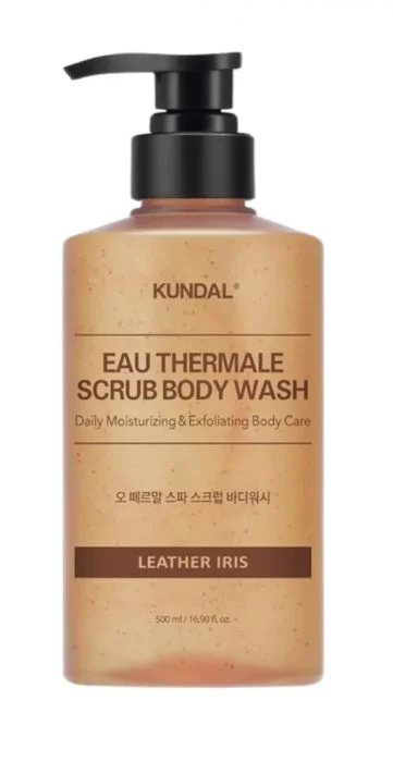 Kundal Scrub Body Wash Leather Iris 500 ml v:8903644
