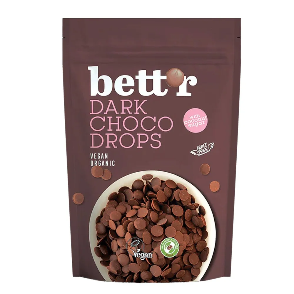 Bett´r Dark Choco Drops Ø – 200 g. v:7492015 Bett´r Dark Choco Drops Ø – 200 g. v:7492015