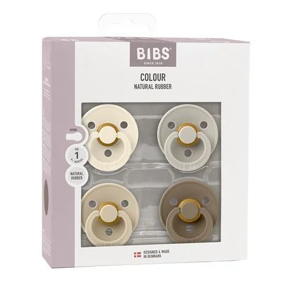 BIBS Colour Latex Rund Ivory/Sand/Vanilla/Dark Oak 4 pak – Flere størrelser v:8845180 BIBS Colour Latex Rund Ivory/Sand/Vanilla/Dark Oak 4 pak – Flere størrelser v:8845180