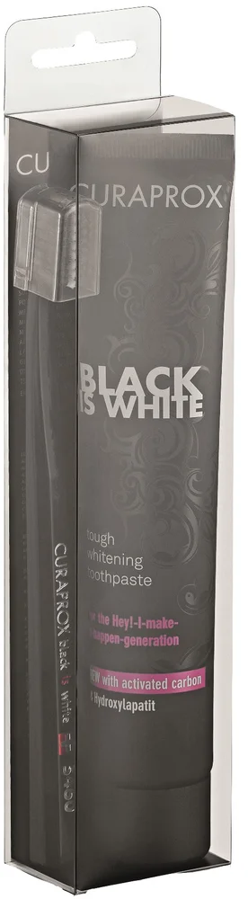 Curaprox Black is White Tandkräm 90 ml v:5402397 Curaprox Black is White Tandkräm 90 ml v:5402397