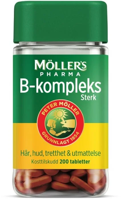 Möller's Pharma B-kompleks sterk 200 stk v:1785235 Möller's Pharma B-kompleks sterk 200 stk v:1785235