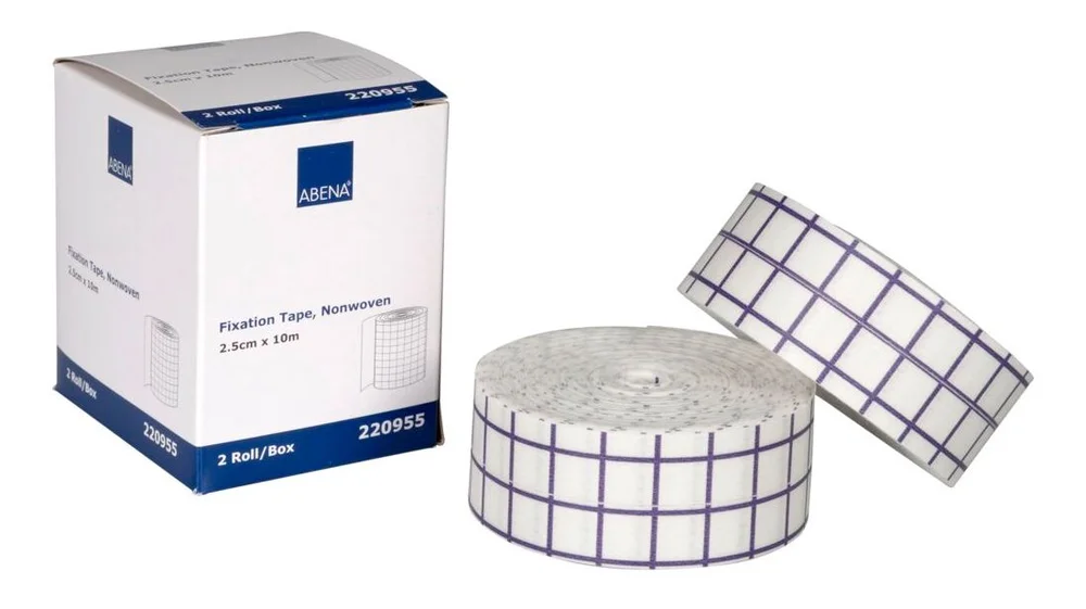 Abena Fikseringstape – 10 m x 2,5 cm. v:3811309 Abena Fikseringstape – 10 m x 2,5 cm. v:3811309